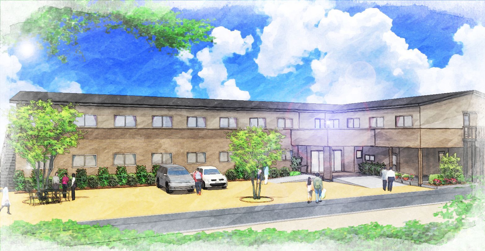 ラウレアハレの建物外観のイラスト